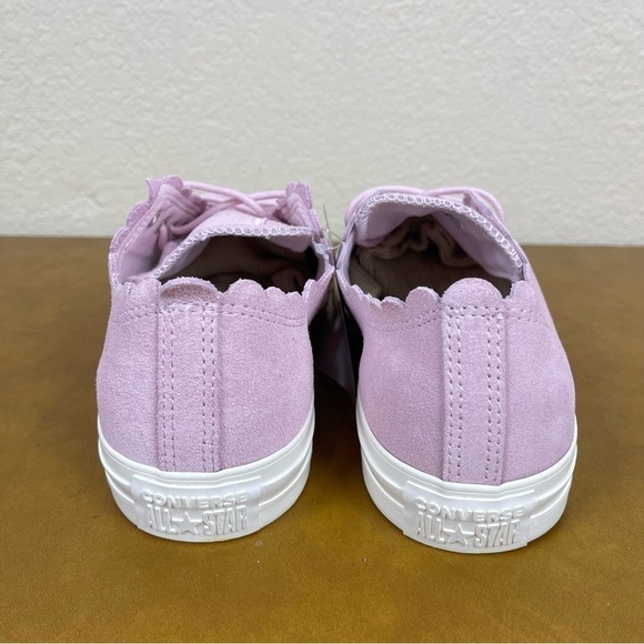 Converse CTAS Low Ox Frilly Thrills Suede Sneaker Size 10 Women - Picture 6 of 10